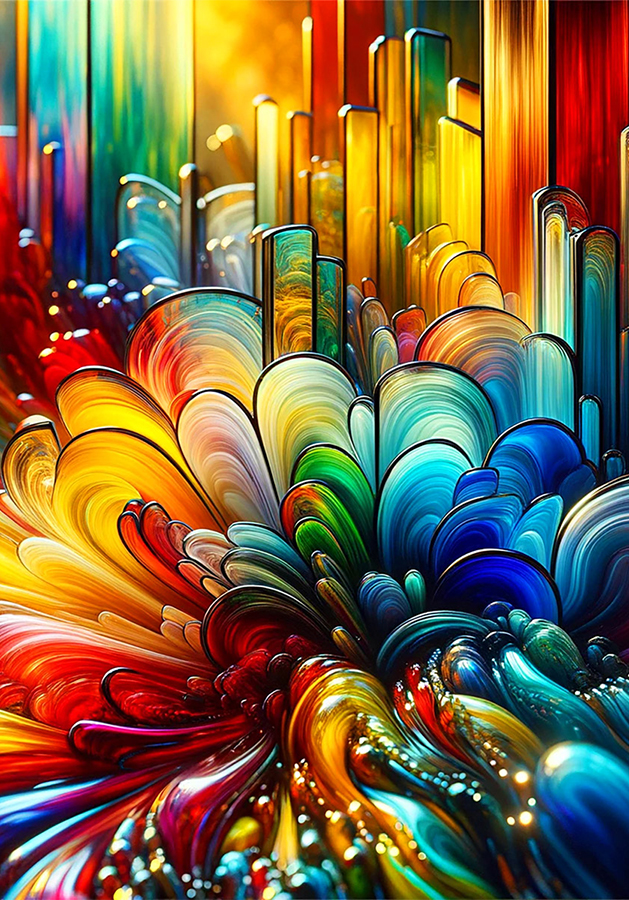 Pictures AI - Andrea Späth - Glas Abstraction