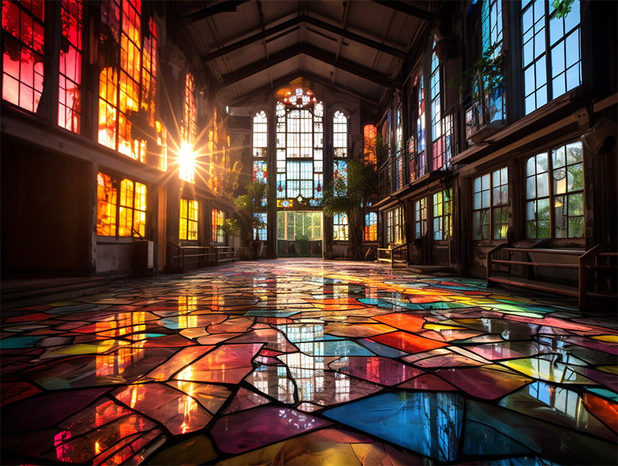 Pictures AI - Andrea Späth - Houses of Glass - Church