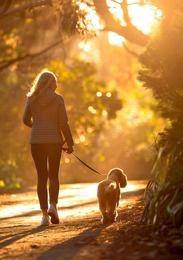 Pictures AI - Andrea Späth - Walking with dog