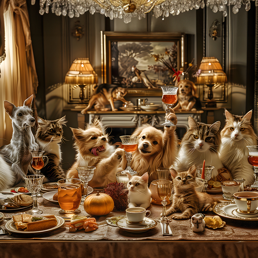 Pictures AI - Andrea Späth - Funny Pets KI Bilder