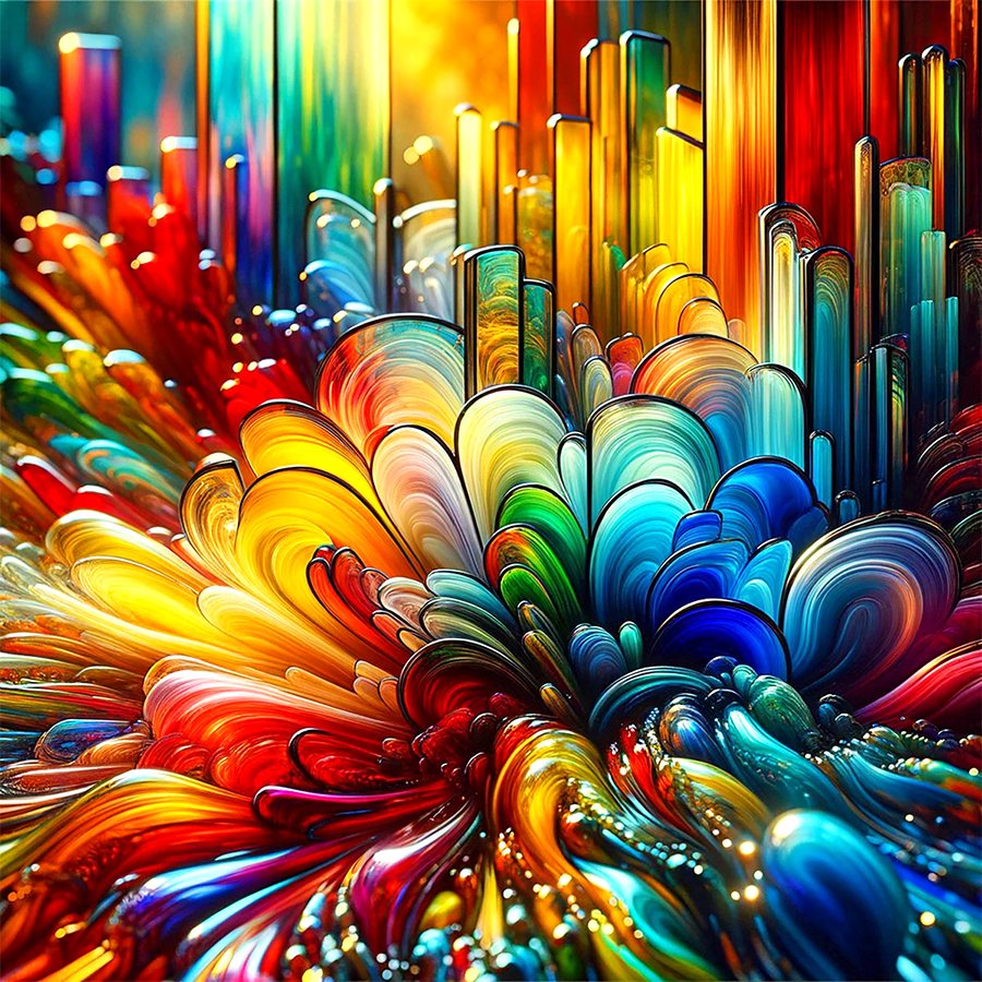 Andrea Späth - Pictuers AI - Glass Art pictures